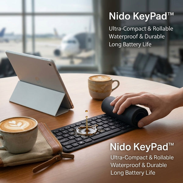 Nido KeyPad™ - Tastiera in Silicone Pieghevole ⌨️🎒